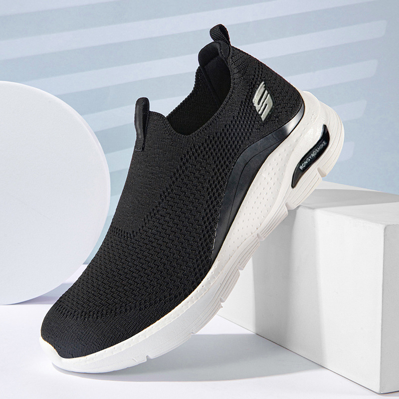 Men's Breathable Mesh Casual Shoes, Lightweight Soft Sole Sports Sneakers for Fitness