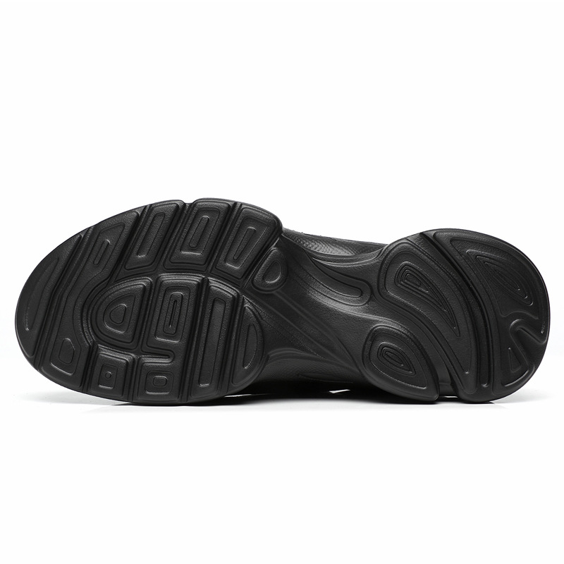 Men's Casual Leather Walking Shoes, Lightweight Comfortable Outdoor Sneakers
