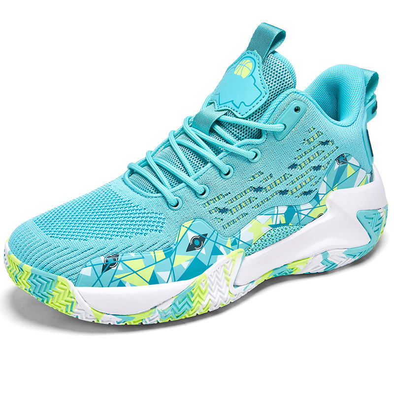 Men's Breathable Basketball Shoes, Anti-Slip Training Sneakers for Fitness
