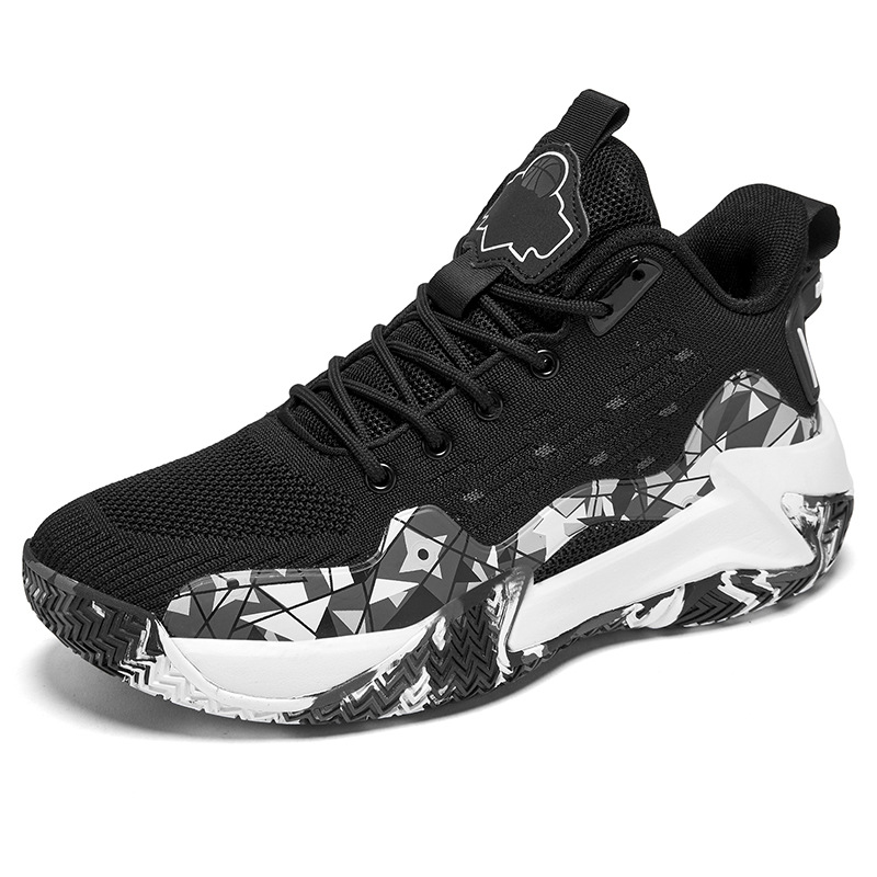Men's Breathable Basketball Shoes, Anti-Slip Training Sneakers for Fitness