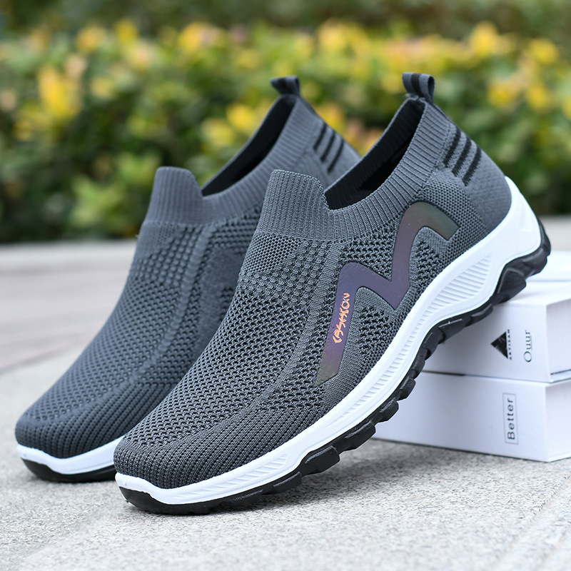 Men's Breathable Casual Slip-On Shoes, Lightweight Walking Shoes for Spring Summer