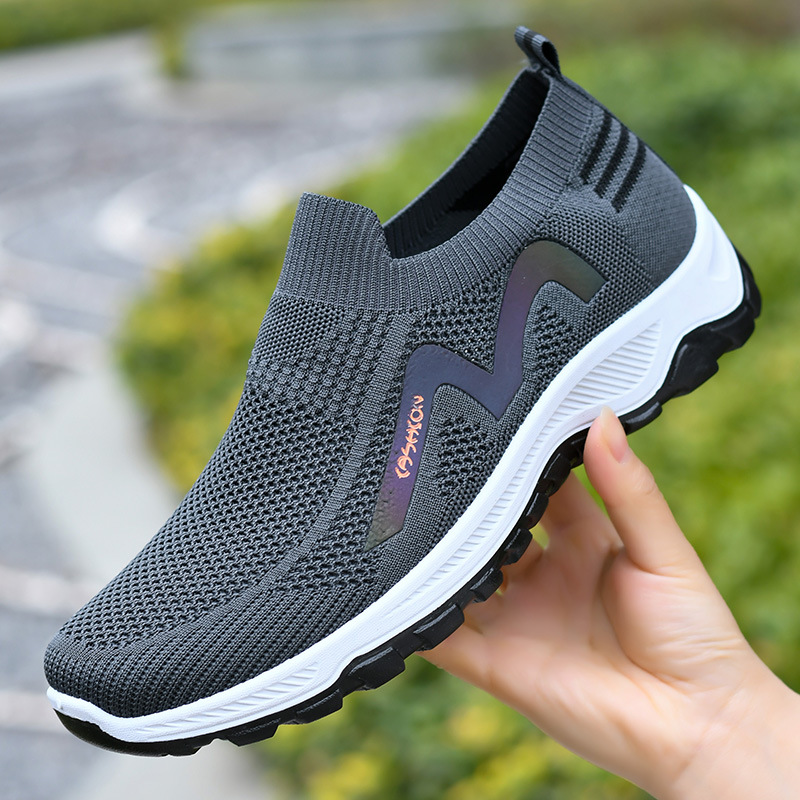 Men's Breathable Casual Slip-On Shoes, Lightweight Walking Shoes for Spring Summer