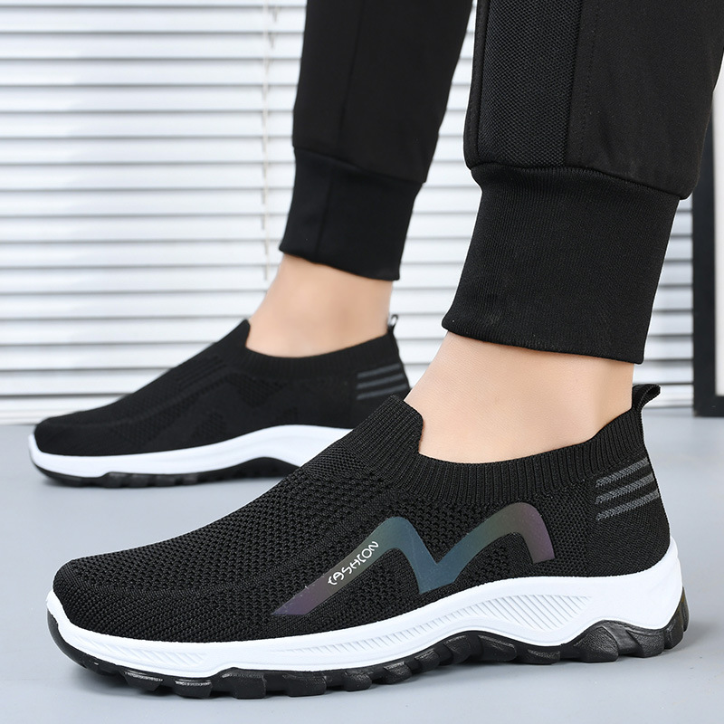 Men's Breathable Casual Slip-On Shoes, Lightweight Walking Shoes for Spring Summer