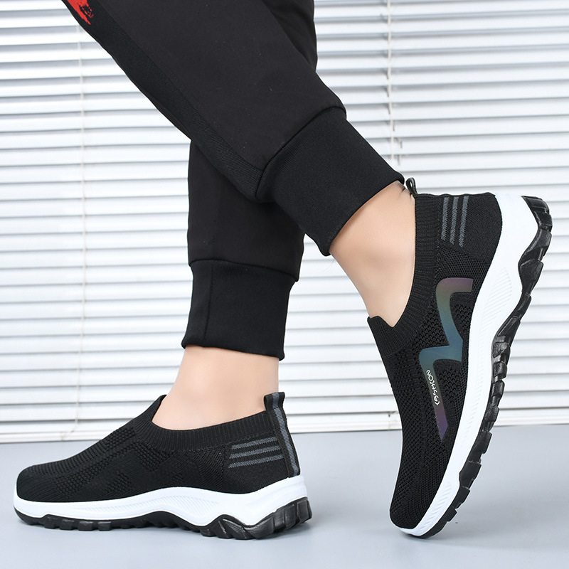 Men's Breathable Casual Slip-On Shoes, Lightweight Walking Shoes for Spring Summer