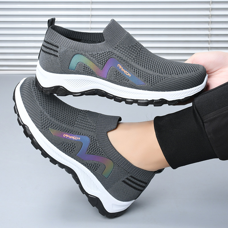 Men's Breathable Casual Slip-On Shoes, Lightweight Walking Shoes for Spring Summer
