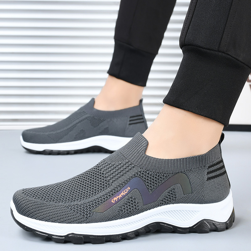 Men's Breathable Casual Slip-On Shoes, Lightweight Walking Shoes for Spring Summer