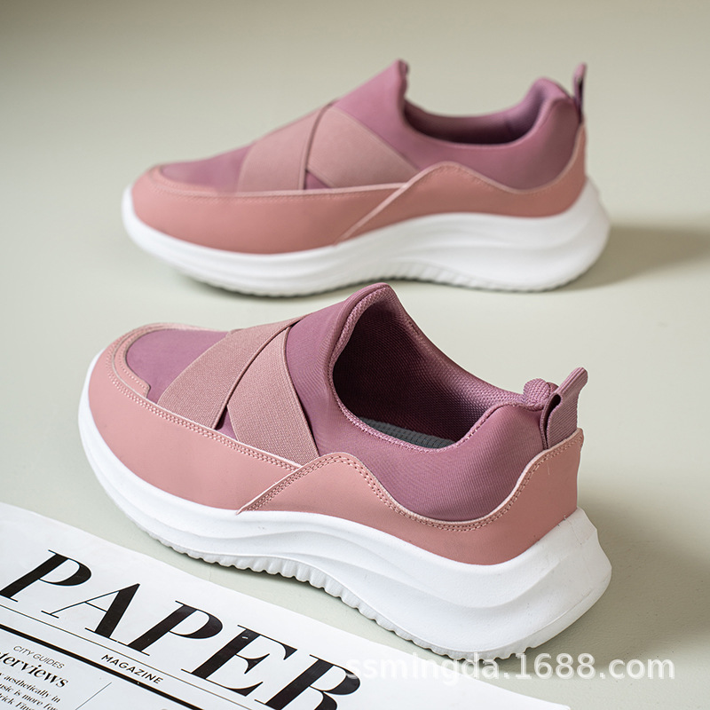 Women's Casual Canvas Slip-On Shoes, Non-Slip Soft Sole for Walking
