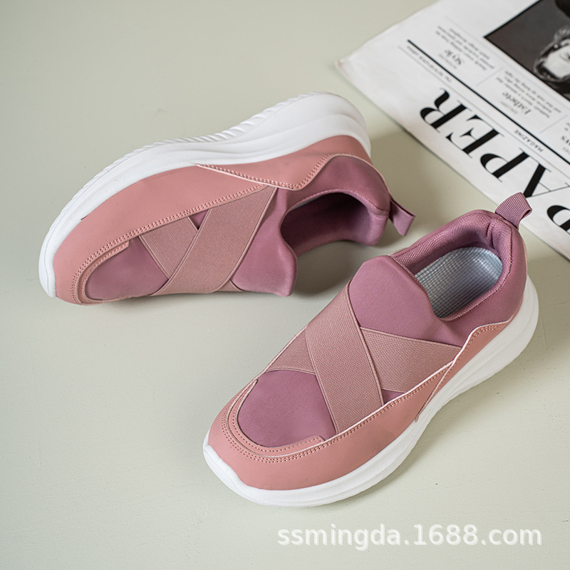Women's Casual Canvas Slip-On Shoes, Non-Slip Soft Sole for Walking