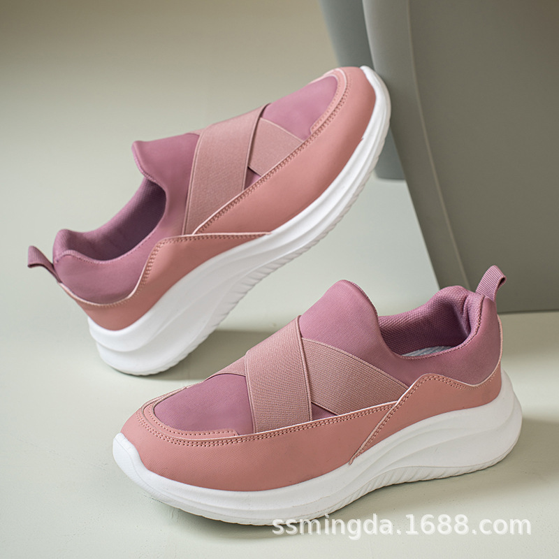 Women's Casual Canvas Slip-On Shoes, Non-Slip Soft Sole for Walking