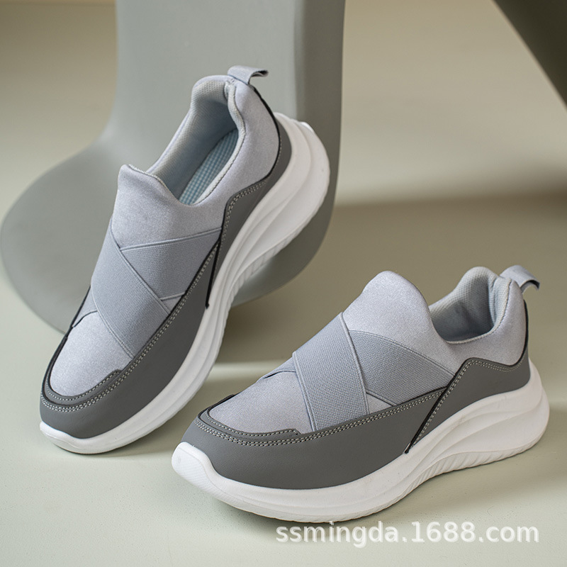 Women's Casual Canvas Slip-On Shoes, Non-Slip Soft Sole for Walking