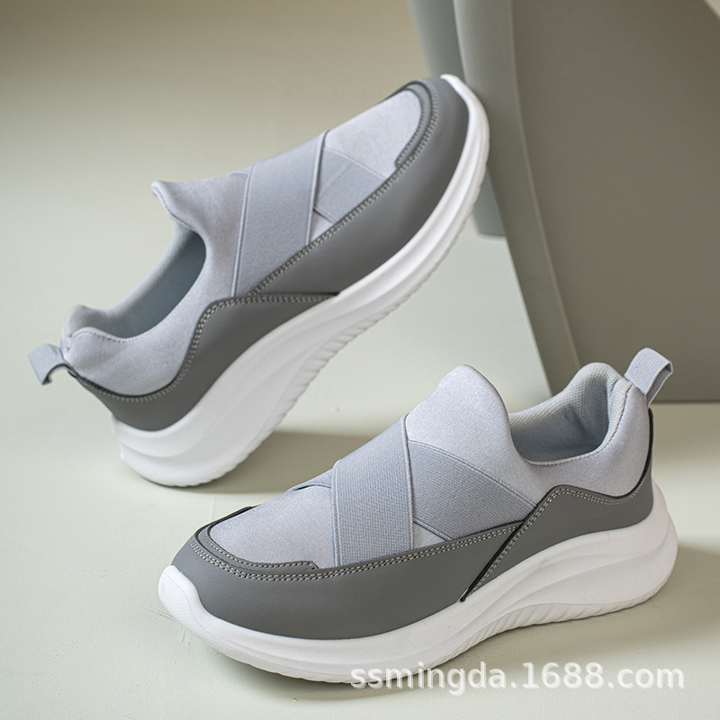 Women's Casual Canvas Slip-On Shoes, Non-Slip Soft Sole for Walking