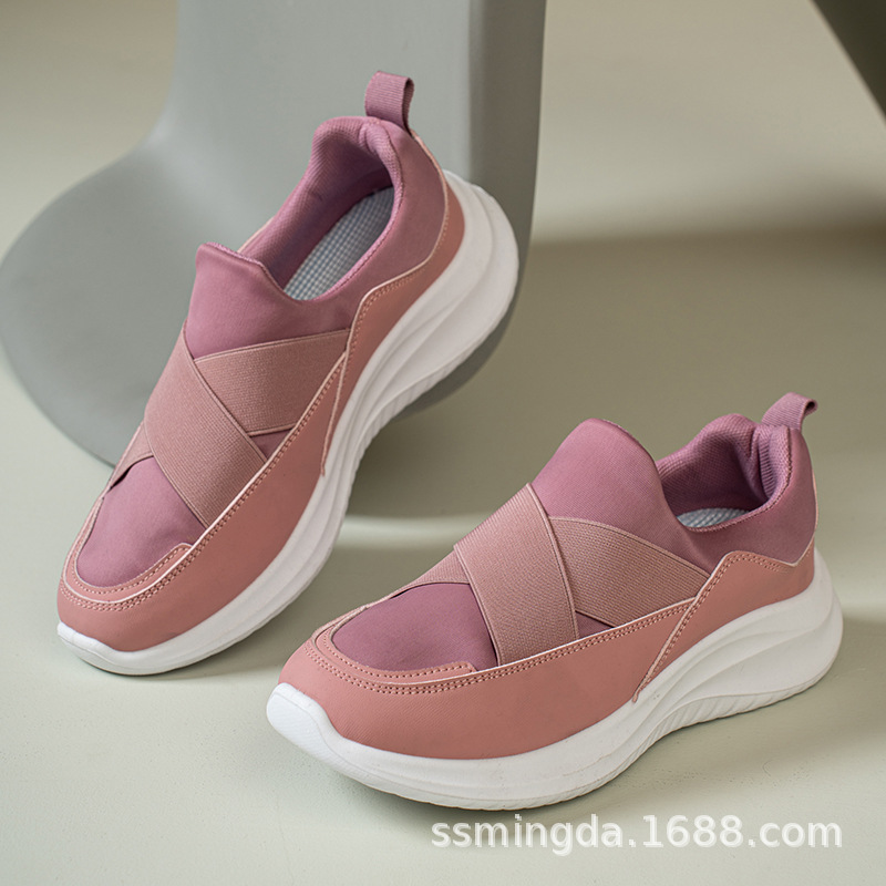 Women's Casual Canvas Slip-On Shoes, Non-Slip Soft Sole for Walking