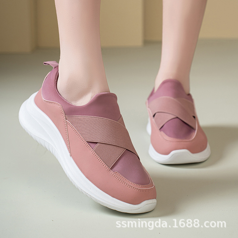 Women's Casual Canvas Slip-On Shoes, Non-Slip Soft Sole for Walking