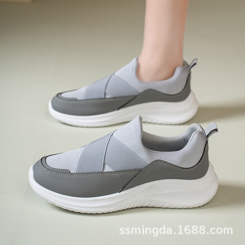 Women's Casual Canvas Slip-On Shoes, Non-Slip Soft Sole for Walking