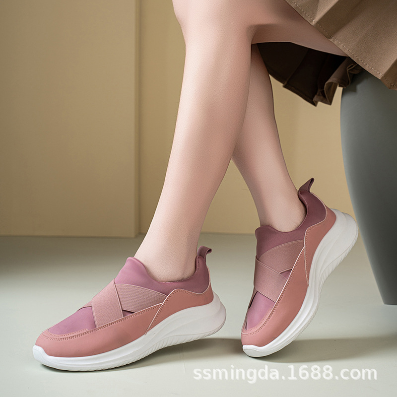 Women's Casual Canvas Slip-On Shoes, Non-Slip Soft Sole for Walking