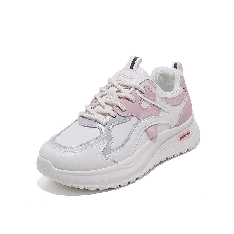 Women's Casual Skate Shoes, Breathable Comfortable Low-Top Sneakers for Spring and Autumn