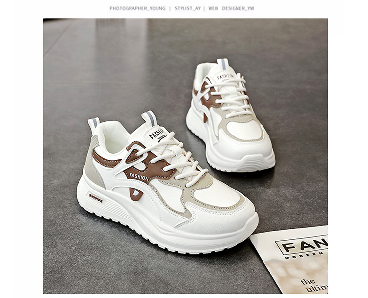 Women's Casual Skate Shoes, Breathable Comfortable Low-Top Sneakers for Spring and Autumn