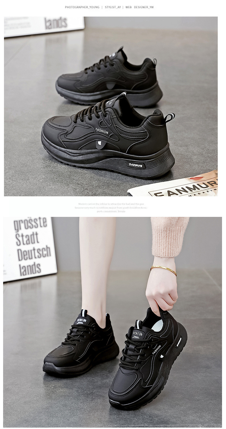 Women's Casual Skate Shoes, Breathable Comfortable Low-Top Sneakers for Spring and Autumn