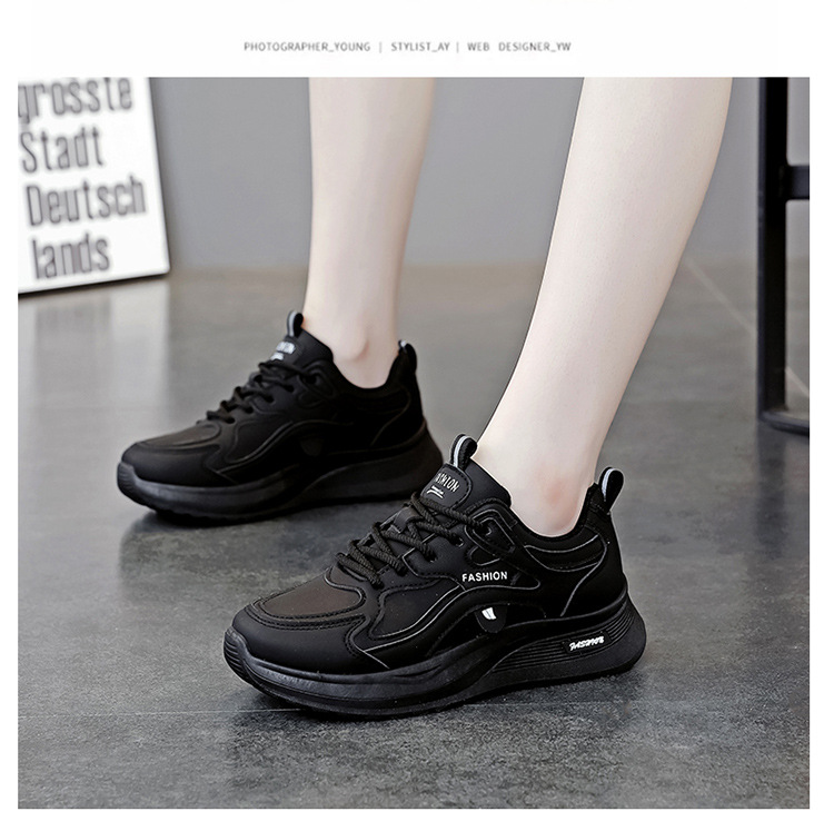 Women's Casual Skate Shoes, Breathable Comfortable Low-Top Sneakers for Spring and Autumn