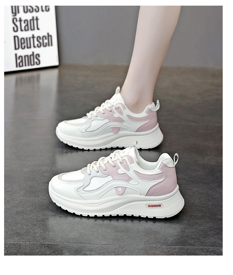 Women's Casual Skate Shoes, Breathable Comfortable Low-Top Sneakers for Spring and Autumn