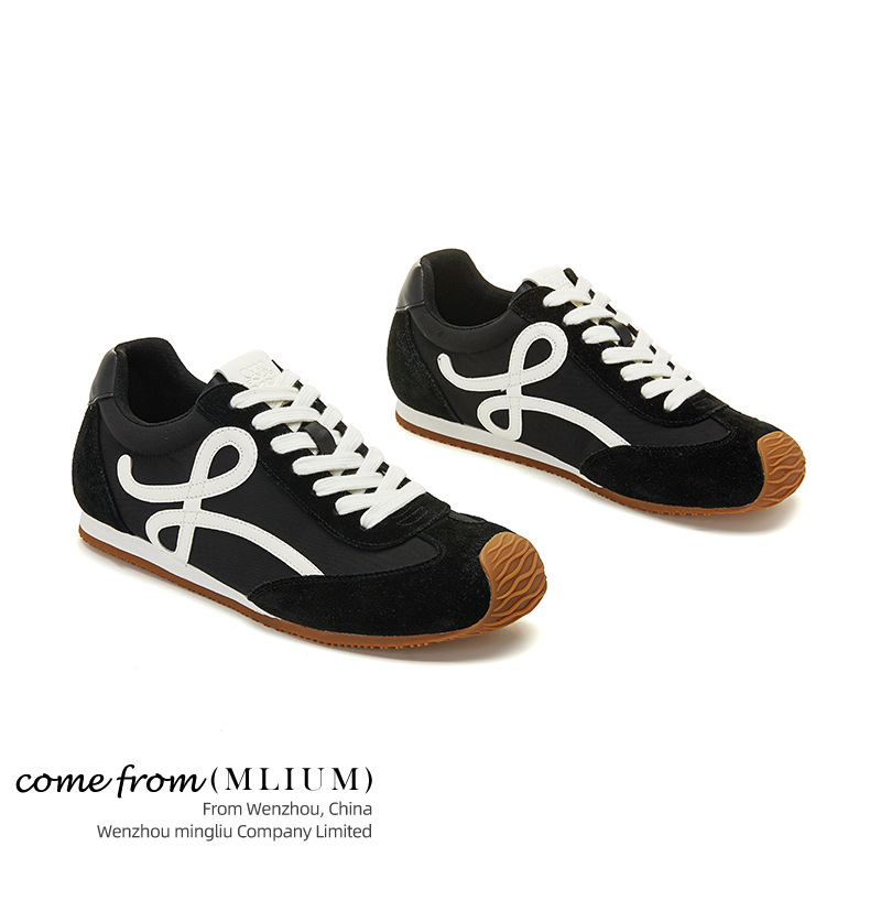 Men's Genuine Leather Casual Sneakers, Flat Low-Top Walking Shoes for Spring and Autumn