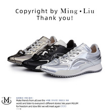 Men's Genuine Leather Casual Sneakers, Flat Low-Top Walking Shoes for Spring and Autumn