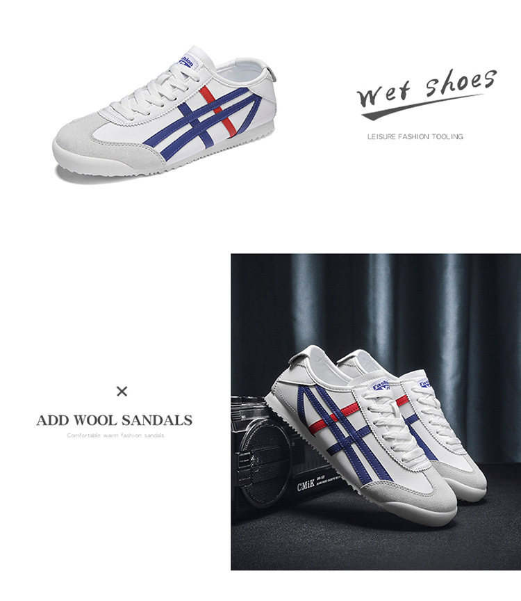 Men's Casual PU Leather Slip-On Shoes, Low-Top Round Toe Retro Style for Spring