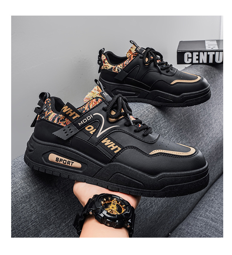 Men's Casual Slip-On Shoes Low-Top Breathable Faux Leather Sneakers for Spring