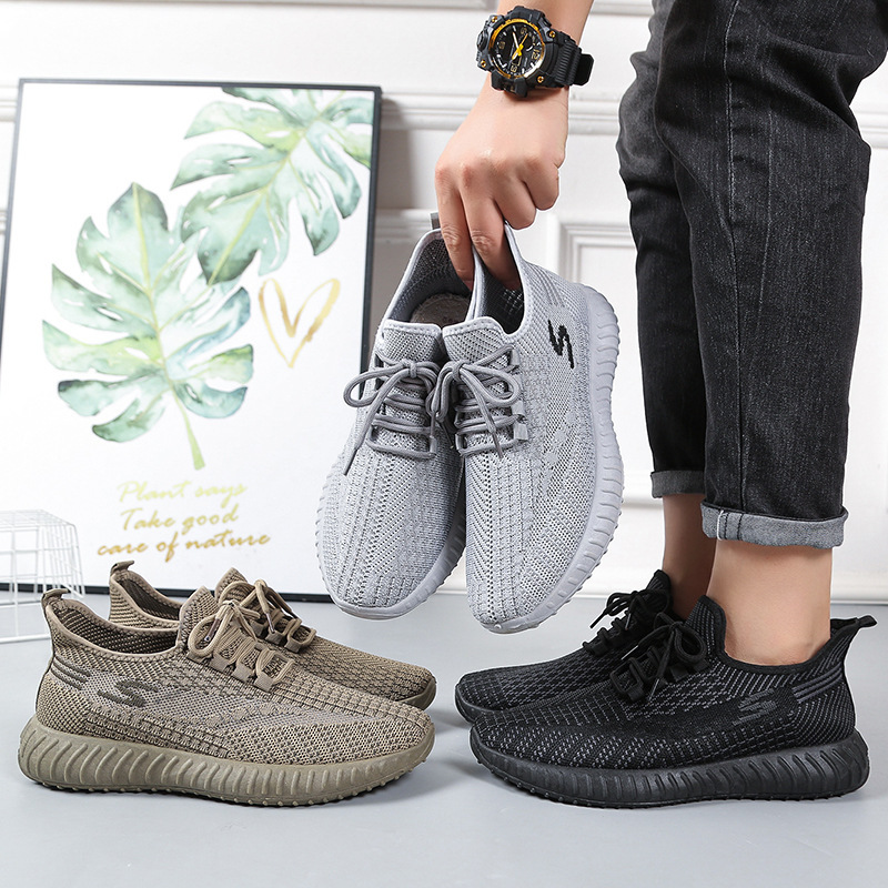 Men's Lightweight Canvas Casual Shoes, Low Top Flat Heel Sneakers for Spring Summer Fall