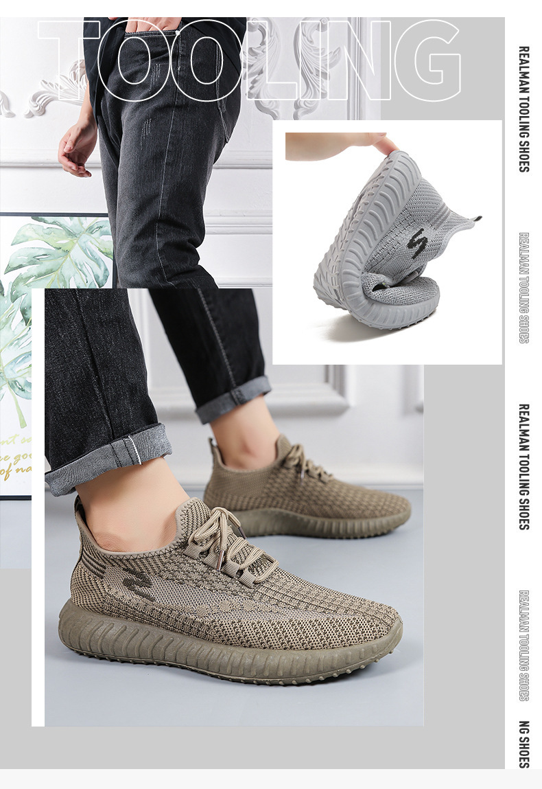 Men's Lightweight Canvas Casual Shoes, Low Top Flat Heel Sneakers for Spring Summer Fall