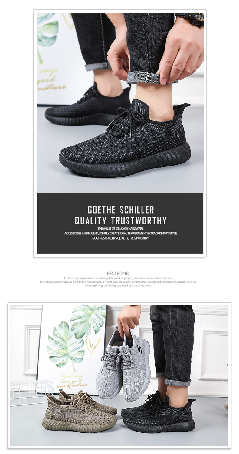 Men's Lightweight Canvas Casual Shoes, Low Top Flat Heel Sneakers for Spring Summer Fall
