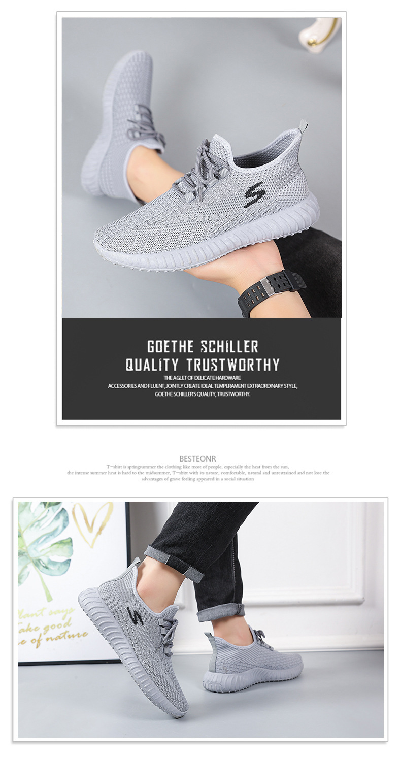 Men's Lightweight Canvas Casual Shoes, Low Top Flat Heel Sneakers for Spring Summer Fall