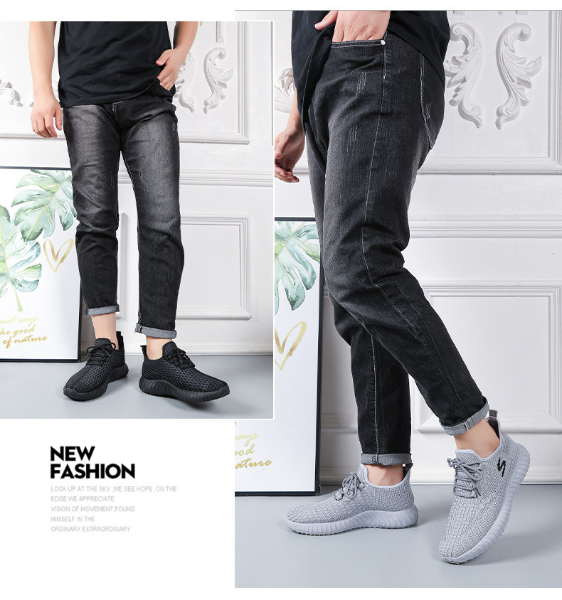 Men's Lightweight Canvas Casual Shoes, Low Top Flat Heel Sneakers for Spring Summer Fall