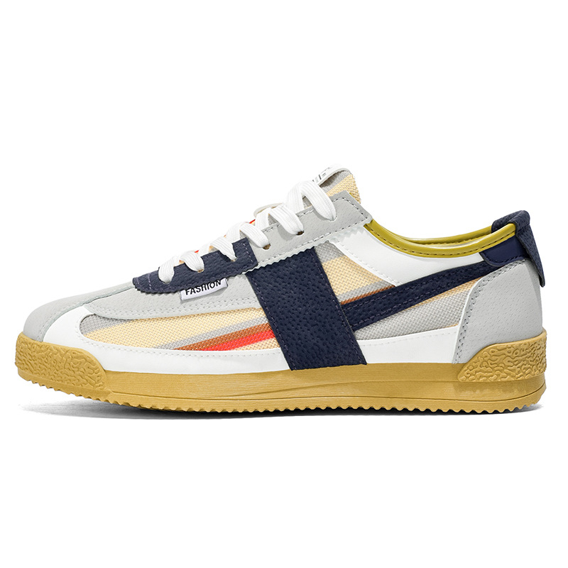 Men's Canvas Casual Shoes, Lightweight Breathable Low-Top Sneakers for Spring Summer