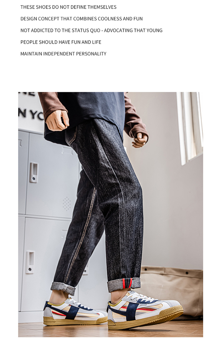 Men's Canvas Casual Shoes, Lightweight Breathable Low-Top Sneakers for Spring Summer