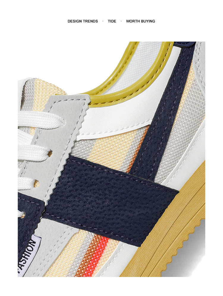 Men's Canvas Casual Shoes, Lightweight Breathable Low-Top Sneakers for Spring Summer