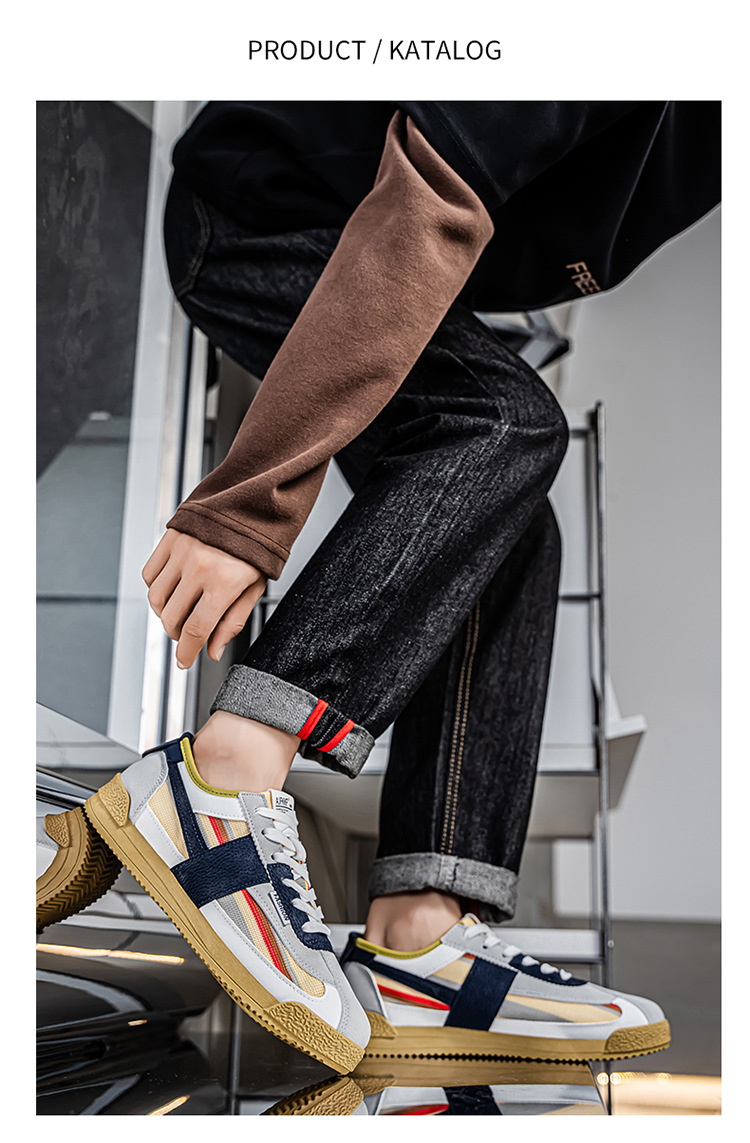 Men's Canvas Casual Shoes, Lightweight Breathable Low-Top Sneakers for Spring Summer