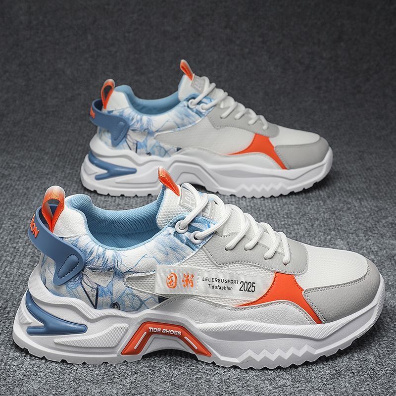 Men's Chunky Sneakers Breathable Mesh Casual Shoes for Spring Summer