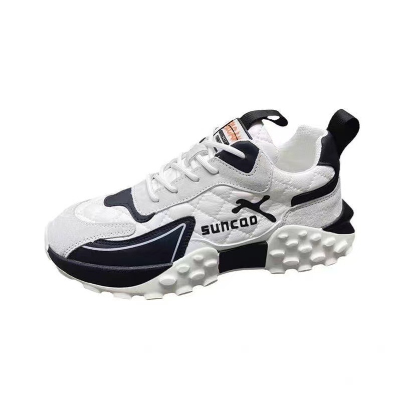 Men's Chunky Sneakers Low Top Breathable Casual Shoes for Running