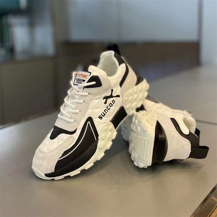Men's Chunky Sneakers Low Top Breathable Casual Shoes for Running