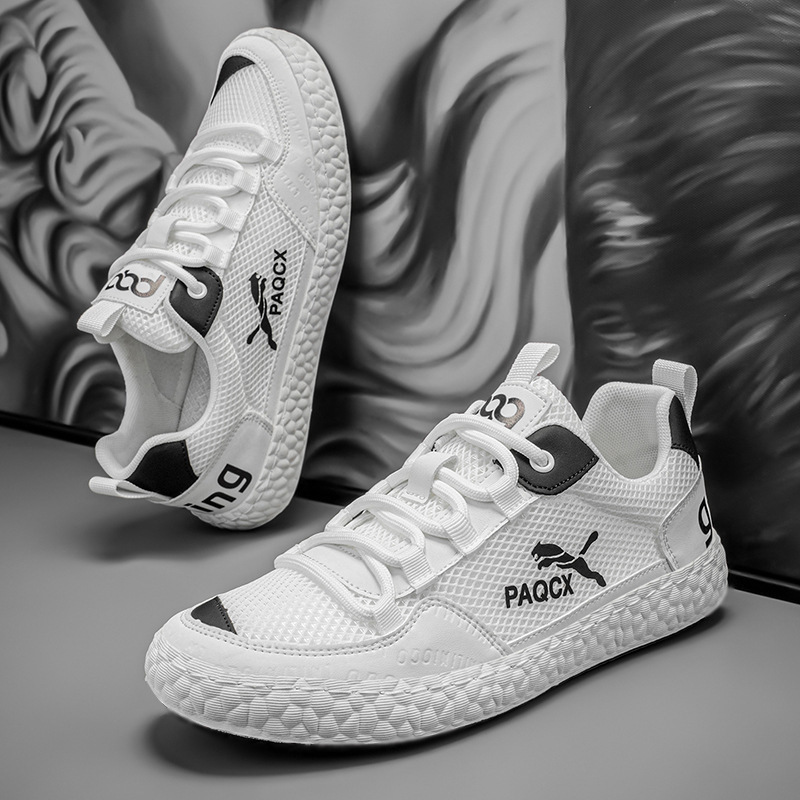 Men's Breathable Mesh Casual Shoes, Lightweight Comfortable Low-Top Sneakers