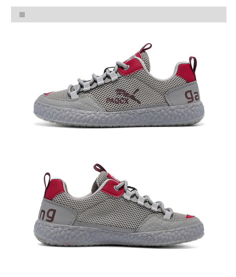 Men's Breathable Mesh Casual Shoes, Lightweight Comfortable Low-Top Sneakers