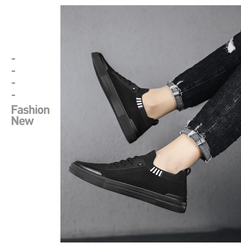 Men's PU Leather Slip-on Casual Shoes, Round Toe Low Top Board Shoes