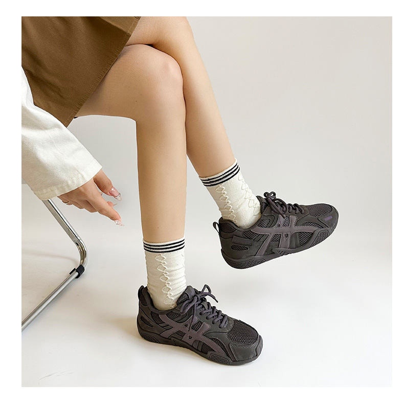Women's Casual Sneakers Low Top Lace Up Faux Leather Flat Shoes for Daily Wear