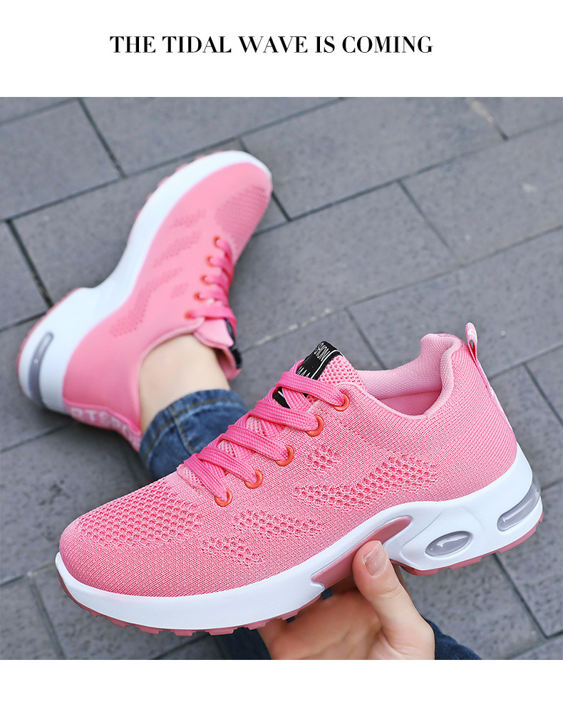 Women Breathable Mesh Running Shoes, Lightweight Soft Sole Casual Sneakers for Spring Autumn Winter