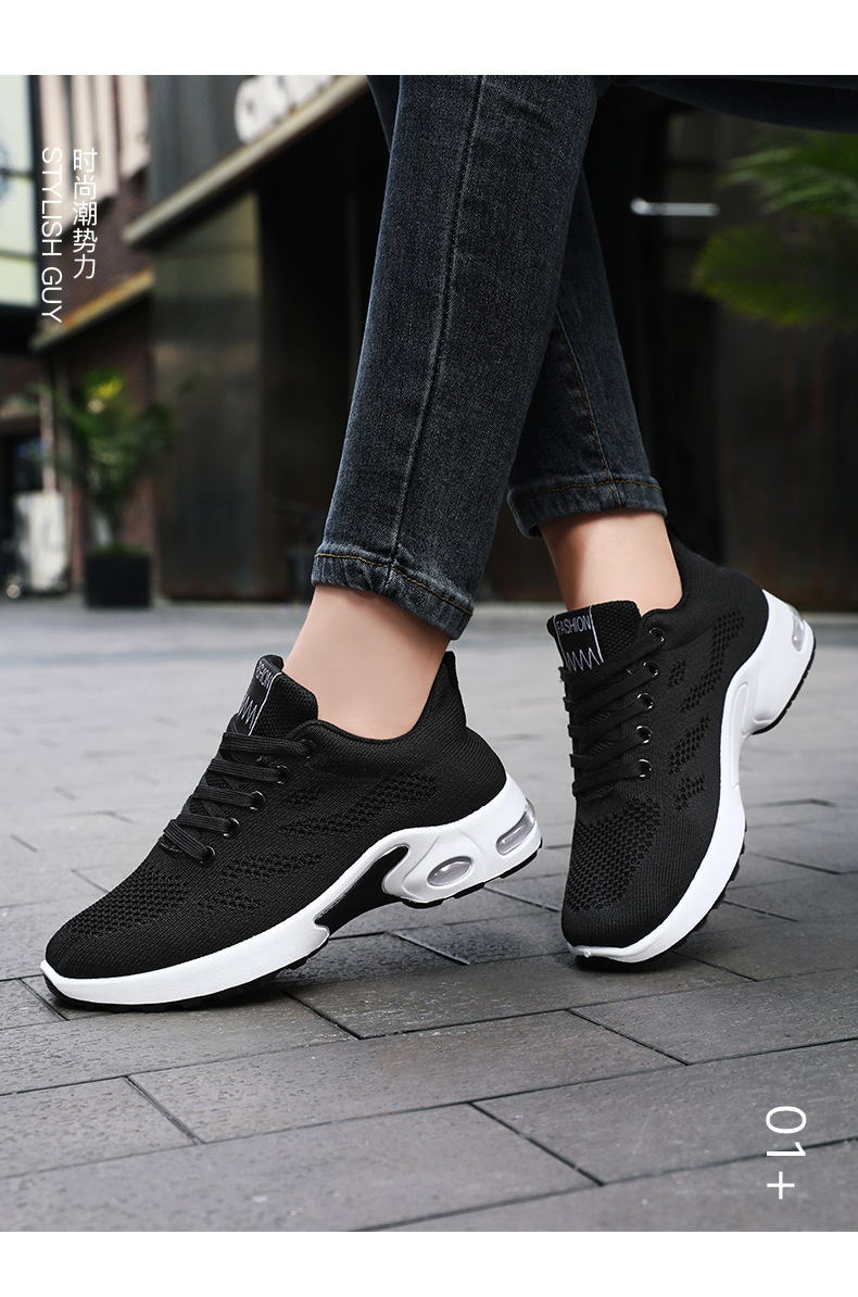 Women Breathable Mesh Running Shoes, Lightweight Soft Sole Casual Sneakers for Spring Autumn Winter