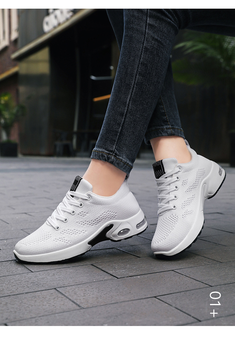 Women Breathable Mesh Running Shoes, Lightweight Soft Sole Casual Sneakers for Spring Autumn Winter