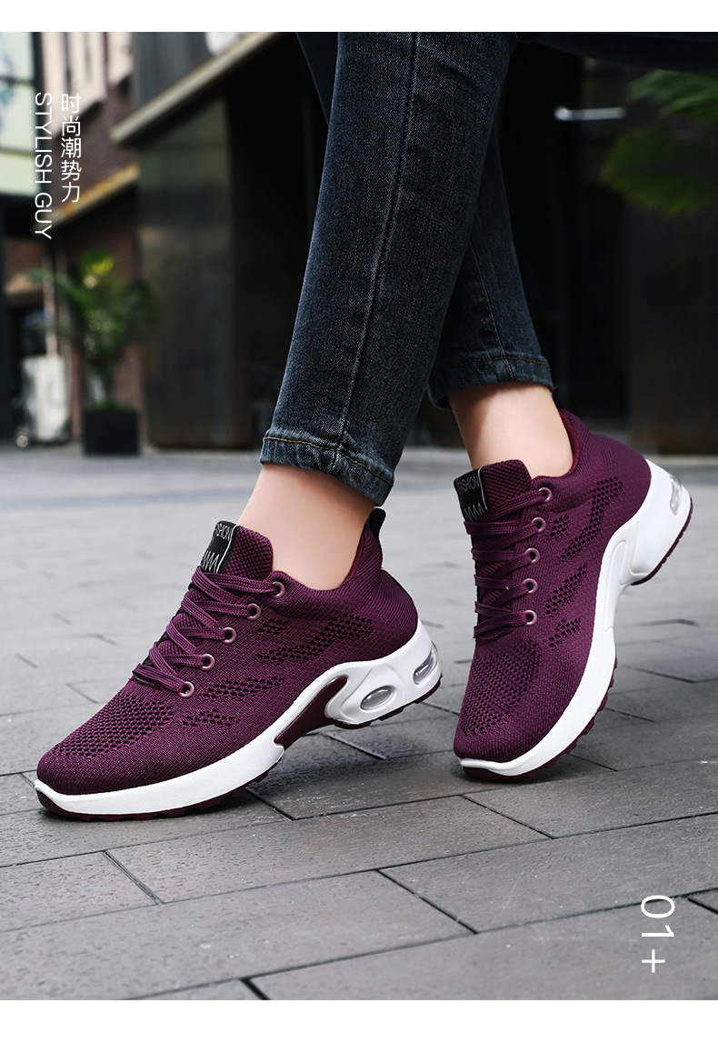 Women Breathable Mesh Running Shoes, Lightweight Soft Sole Casual Sneakers for Spring Autumn Winter