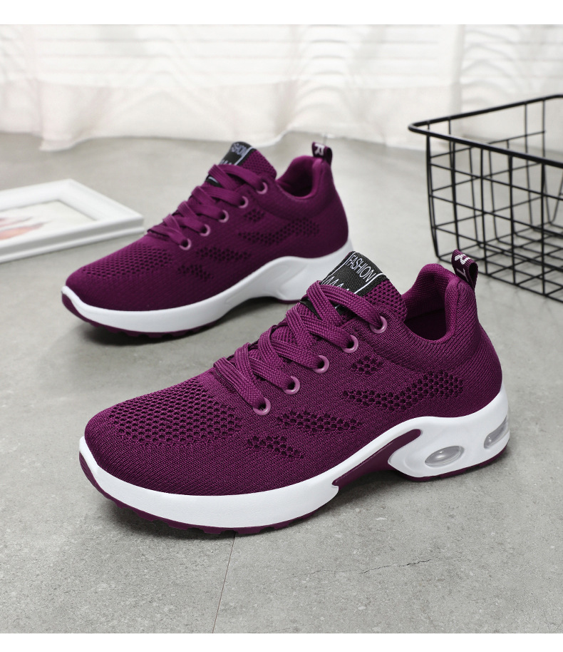 Women Breathable Mesh Running Shoes, Lightweight Soft Sole Casual Sneakers for Spring Autumn Winter