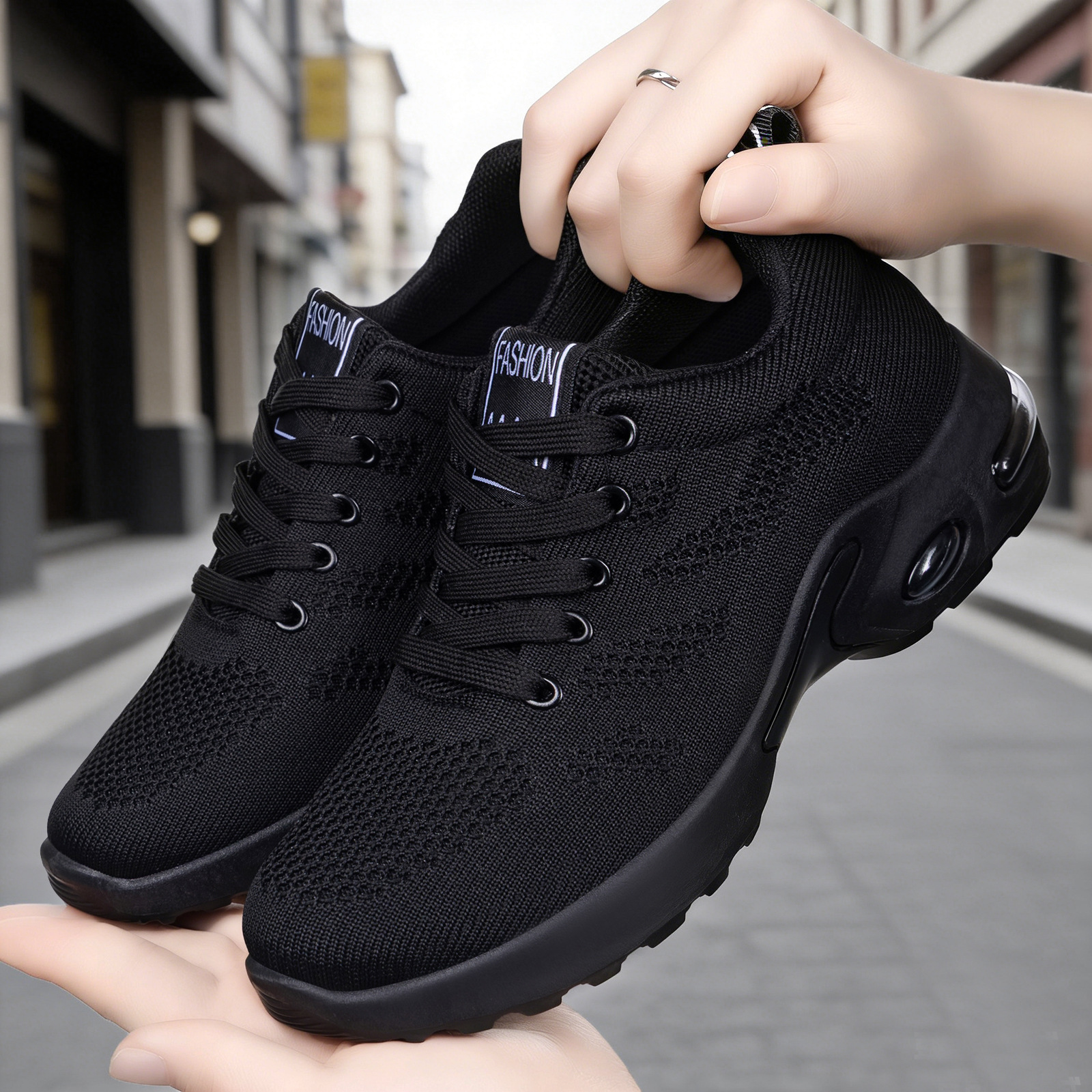 Women Breathable Mesh Running Shoes, Lightweight Soft Sole Casual Sneakers for Spring Autumn Winter
